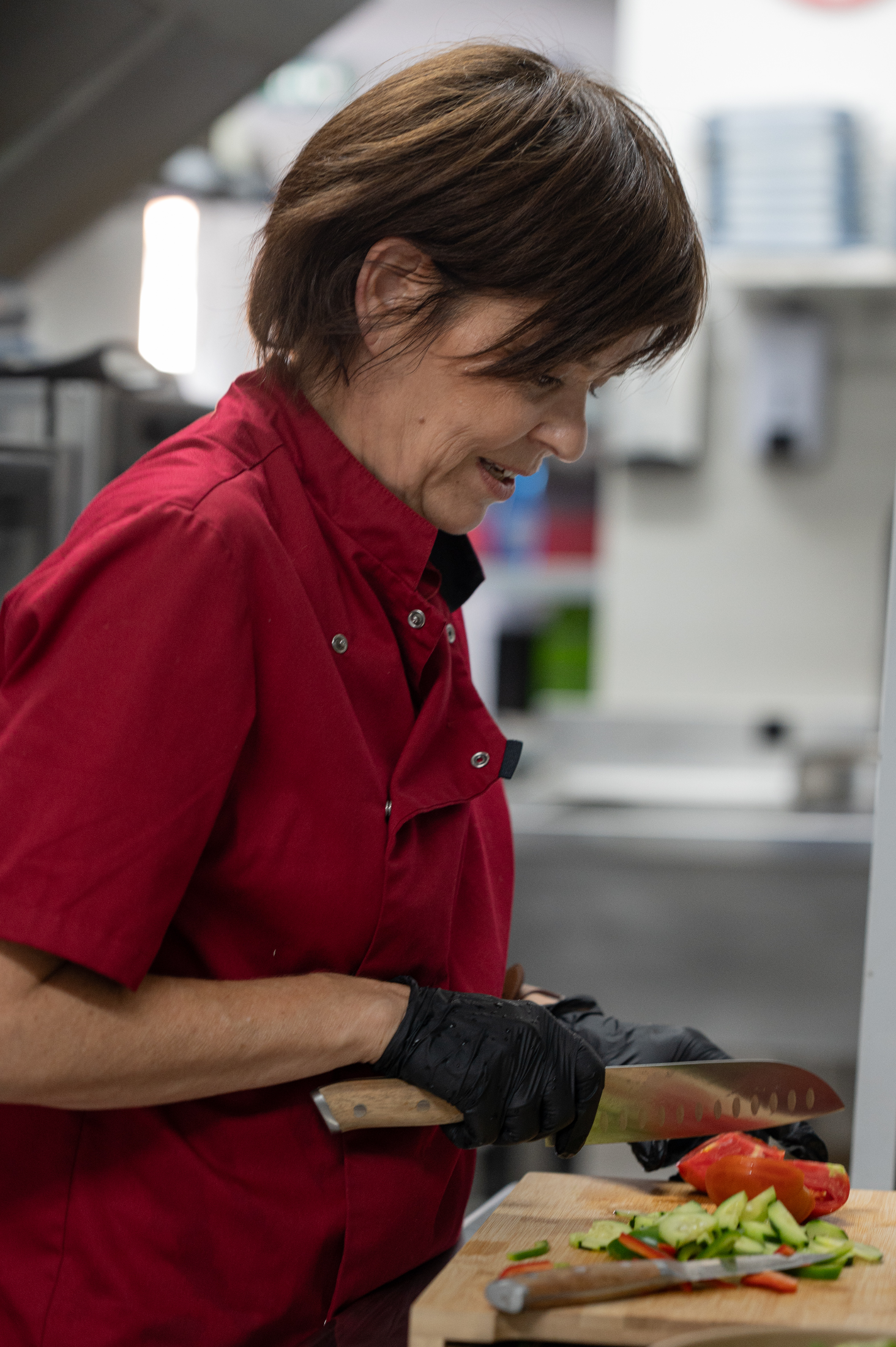 Céline Tallard au travail